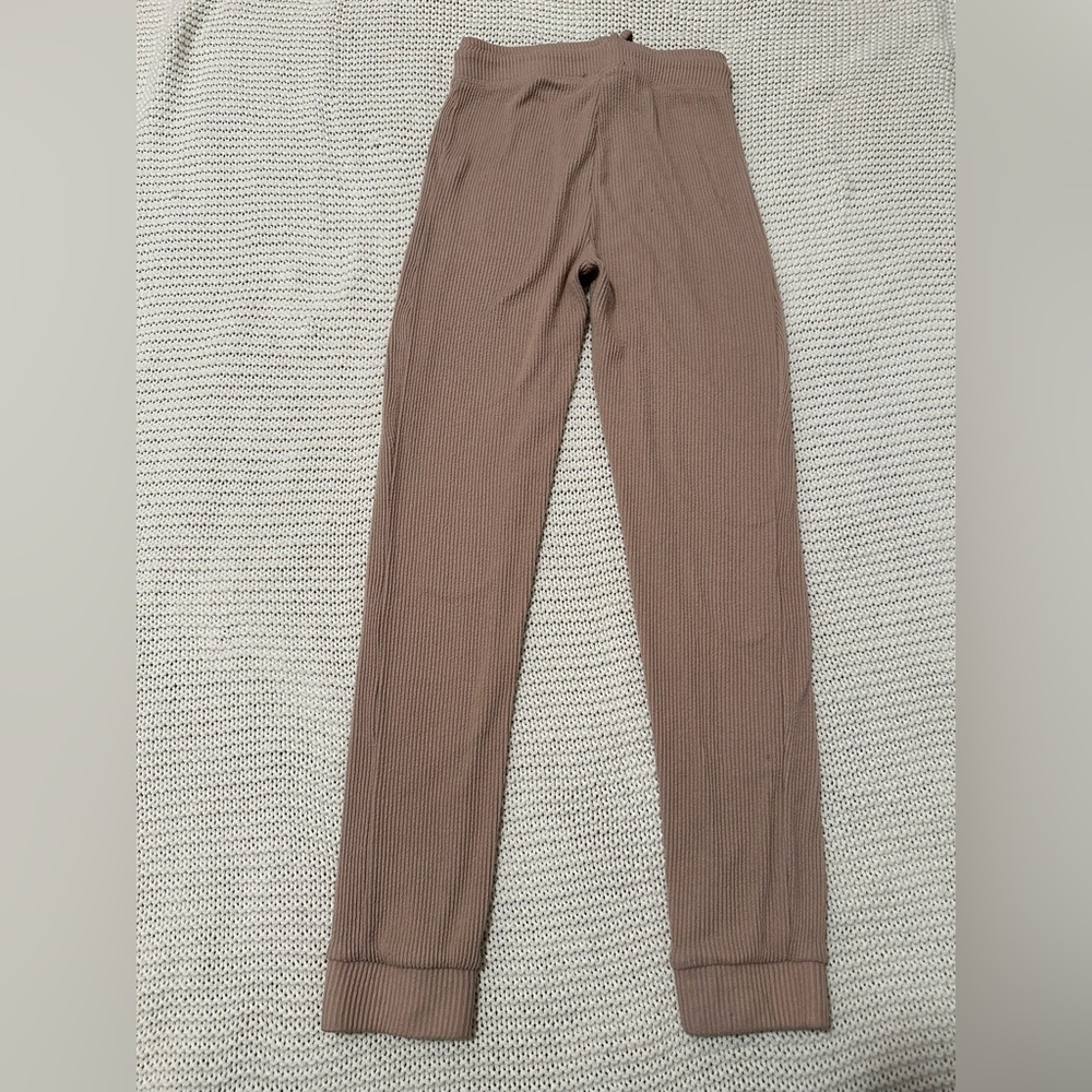 Pink Ribbed Joggers - Picture 2 of 3